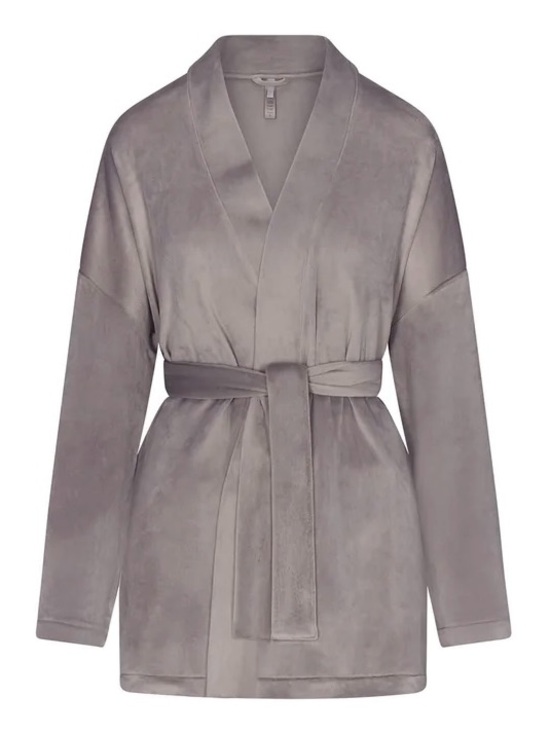 SKIMS Other - SKIMS Velour Wrap Natural Short Robe